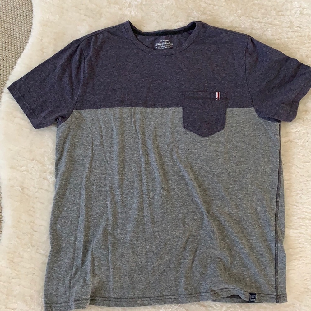 Men's Two-Tone Gray T-Shirt